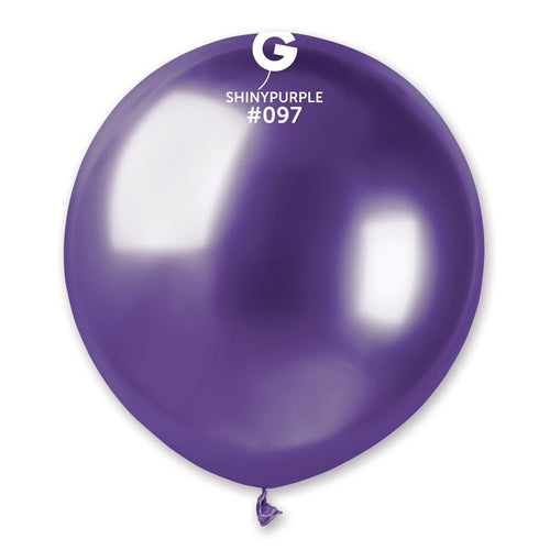 Gemar Latex Balloons Shiny Purple #097 19in - 5 pieces