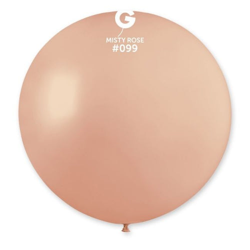 Gemar Latex Balloons Standard Misty Rose #099 19in - 5 pieces