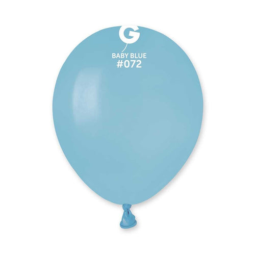 Gemar Latex Balloons Standard Baby Blue #072 5in - 100 pieces