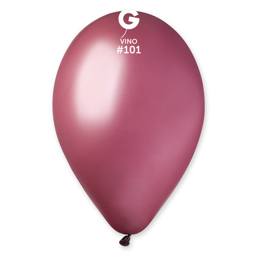 Gemar Latex Balloons Standard Vino #101 12in - 50 pieces