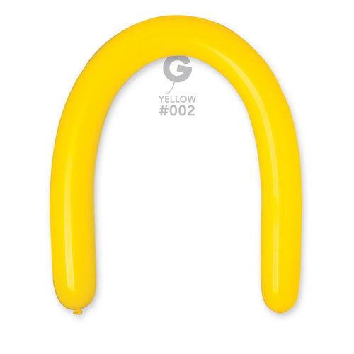 Gemar Latex Balloons Standard Yellow #002 3in - 50 pieces