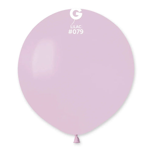 Gemar Latex Balloons Standard Lilac #079 19in - 5 pieces
