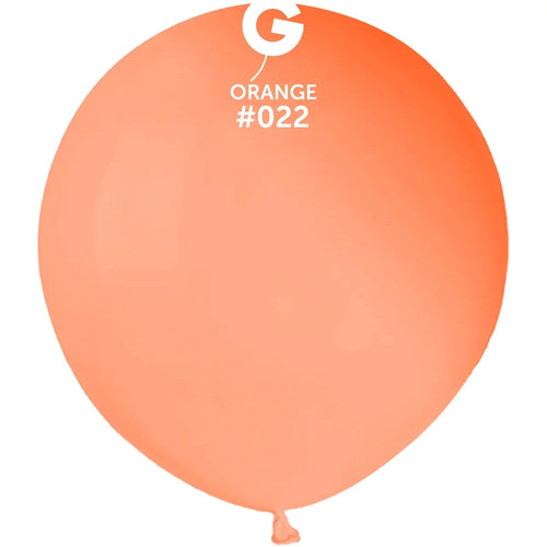 Gemar Latex Balloons Neon Orange #022 19in - 5 pieces