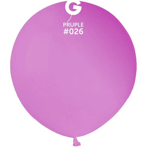 Gemar Latex Balloons Neon Purple #026 19in - 5 pieces