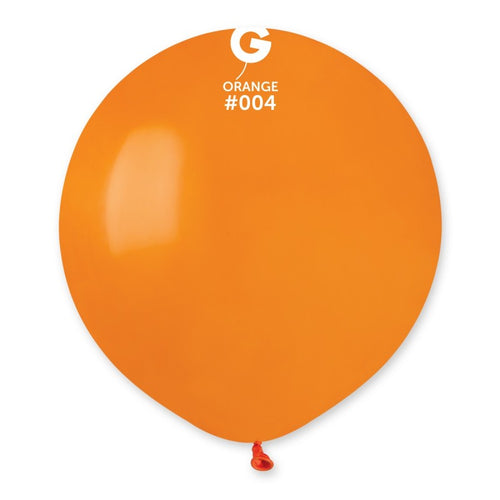 Gemar Latex Balloons Standard Orange #004 19in - 5 pieces