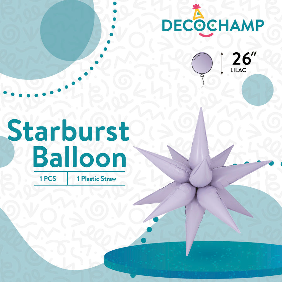 Deco Starburst Lilac 26in